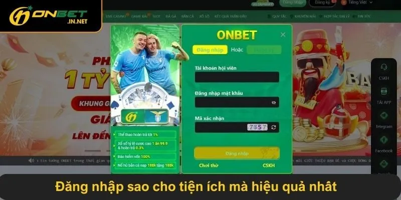 Đăng nhập onbet link mới sao cho tiện ích mà hiệu quả nhất